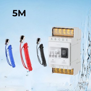 수위 조절기 센서 완전 물 탱크 액체 감지 220V 25A 컨트롤러 자동 펌프 스위치 레벨, 1개, 01 With 5M Wire