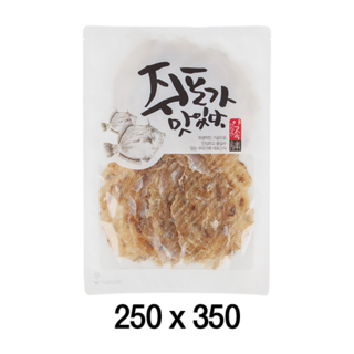 팩플러스 쥐포가맛있다(일반형) 250x350 100매 / 쥐포포장 / 쥐포봉투 / 포장봉투, 1개