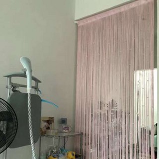 크리스탈 비즈발 장식 스팽글 구슬커튼, 3_분홍색