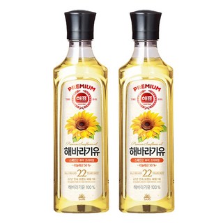 사조 해표 스페인산 해바라기유, 2개, 900ml
