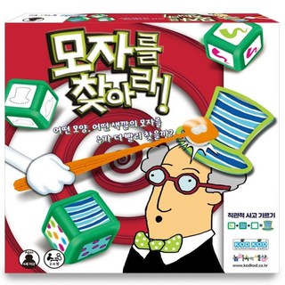 모자를 찾아라 보드게임, 혼합색상, 1개