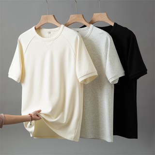 AOKADA 남성 루즈핏 라운드 나그랑 반팔 티셔츠 여름 면티 이너티