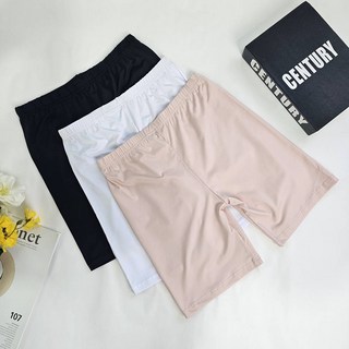 2장세트 빅사이즈 여성용 에어로쿨 속바지 5부 치마 원피스 교복 속반바지 90-110