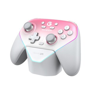 국내정발 아리스노보 GameSir-T4N Pro 슈퍼노바 블루투스 게임패드 조이패드, 1개, 핑크화이트