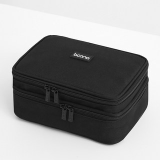 타고 케이블 충전기 파우치 정리함 휴대용 여행용, 블랙, 1개