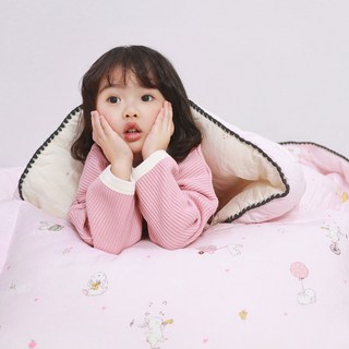 아르떼베딩 모달 키즈침구 어린이 초등학생 차렵이불 패드_토끼의 하루, 핑크, 이불단품, 여름용