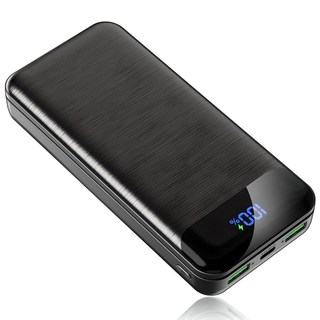 KLIFE 고속충전 대용량 보조배터리 20000mAh PD 22.5W QC3.0 잔량표시, 블랙, PD-Q2