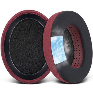 SOULWIT 교체용 이어패드-호환 모델 젠하이저 Sennheiser HD650 HD660 S HD660S2 HD600 HD6XX HD58X HD580 1쌍, Cooling Gel, Burgundy, 1개