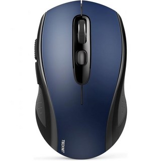 테크넷 블루투스 마우스 4000DPI 무선 노트북 2in1BT 5.03.02.4GHz 컴퓨터 휴대용 PC USB 수신기 포함 맥용USBA블루투스 블랙, Blue, Blue