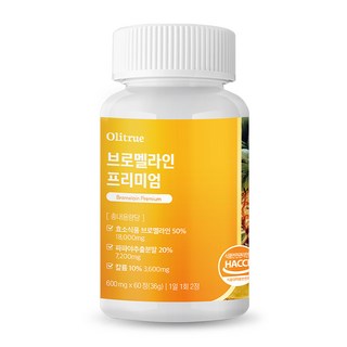 올리트루 브로멜라인 프리미엄, 1개, 60정
