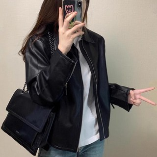 휠렉스 여성 유행 카라넥 캐주얼 레더 자켓 JT308