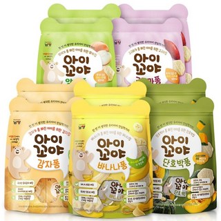 아이꼬야 퐁 아기과자 혼합 5종 세트, 1세트, 30g, 감자2개+양파2개+고구마2개+바나바2개+단호박2개