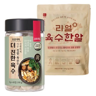 오감식탁 육수장인 더 진한 리얼 육수 65정+70정, 300g, 1세트
