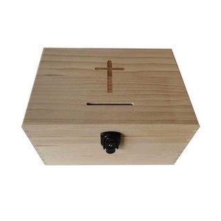 교회 헌금함 원목 모금함