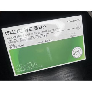 바이탈뷰티 메타그린 골드 플러스 100일분, 1개