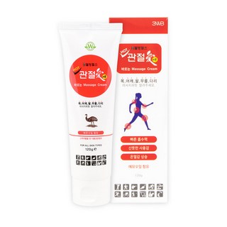 관절애 바르는마사지크림 튜브형 120g, 4개