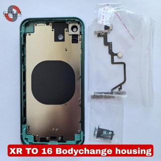 광학렌즈 DIY 컨버터 Bodychange 백 하우징 iPhone XR ~ 16 후면 유리 배터리 커버 도어 교체, 03 pink