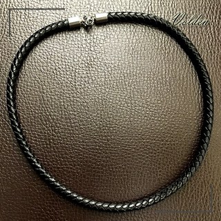 볼던 MC1024 써지컬 스틸 남자 여자 커플 핸드메이드 가죽 패션 목걸이 줄