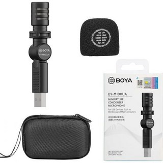 마이크 팟캐스트 리버스트림 틱톡 유튜브 동영상의 BOYA USB-A 레코드 BY-M100UA 미니 샷건 플러그 앤 플레이 디바이스용 삼성화웨이 윈도우 PC 컴퓨터 태블릿 MAC, 100UA