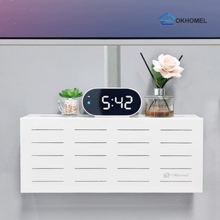 오케이홈멜 셋톱박스 숨기기 벽 콘센트 가리개, 포켓박스 모던화이트, 소형 50cm, 1개