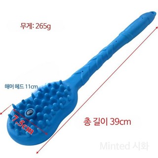 마사지 스틱 롤러 봉 망치 다리 두드리기 방망이 지압봉 헬스장마사지 고무창, B_경량, 1개