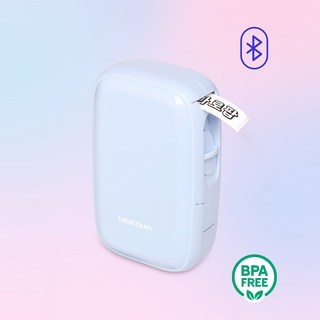 마로팝 마로마로 라벨기 라벨터치 휴대용 프린터 라벨프린터 네임프린터 블루투스, 1개, 블루베리
