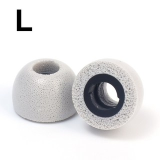 G XY BUDS 감소 폼 방지 소음 미끄럼 귀마개 이어팁 메모리 용 교체용, 1 Pair, White L, 1개