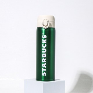 [스타벅스] JNX 그린 워드마크 보온병 500ml + 쇼핑백, 부직포+박스 선물포장, 1개