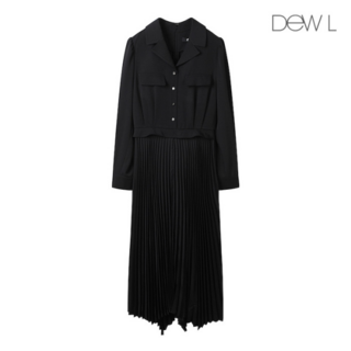 듀엘 카라넥 플리츠 원피스 BK_L231PSE0141324932