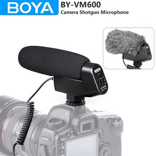 BOYA BY-VM600 카메라 샷건 마이크 호환 호환 호환 펜탁스 DLSRs 유튜브 녹화 라이브 스트리밍 블로그 브이로그, 한개옵션0, 1개