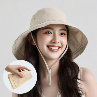 써니햇 챙넓은 버킷햇 자외선완벽차단 휴양지 모자