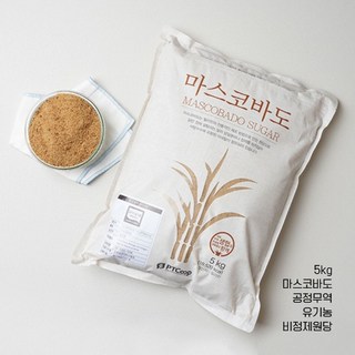 타넬-(공정무역) 5kg 유기농 마스코바도 설탕 비정제슈거 필리핀 사탕수수 추출원당, 1개