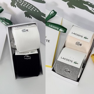 라코스테 여성 골지 중목 양말 4컬러 (택1) jj0140