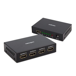 유니콘 ST-400HD 4포트 HDMI분배기 HDMI스플리터 4K UHD, 하트샵 본상품선택, 1개