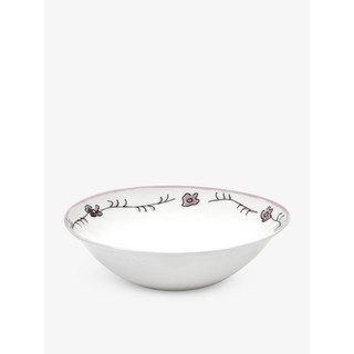 마르니 볼 세트 Serax x Marni Midnight Flowers flower-motif bone-china bowl 18cm set of two, 1개