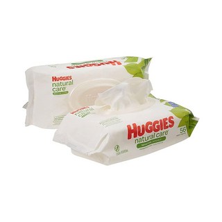 Huggies 내추럴 케어 무향 아기 물티슈 총 112장 각 56개 (2팩), 56 Count (Pack of 2)