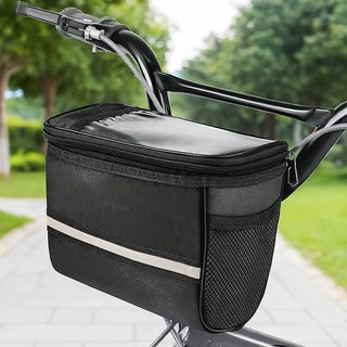 앙플러스 대용량 자전거 바구니 핸들 가방