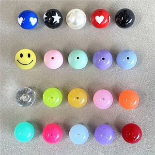 (팩가격)빅 아크릴 볼 비즈공예 악세사리재료, 빅20mm(4개), 투명하늘(R44-9), 1개