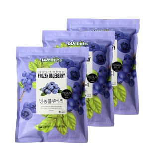 웰루츠 A등급 냉동 블루베리 1kg, 3개