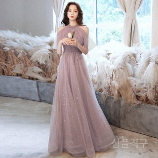 셀프웨딩드레스 연주회 피로연 이브닝드레스 스몰 A타입 웨딩 드레스 브라이덜샤워 이브닝 파티