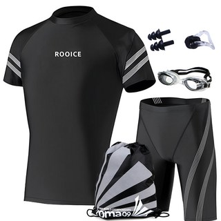 ROOICE 남성용 상하의 실내수영복 6종세트 빅사이즈 NAND-11-S