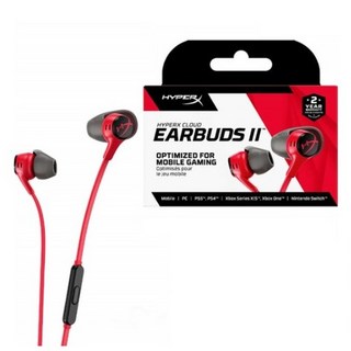 하이퍼엑스 Cloud Earbuds II 유선이어폰, 705L8AA, RED