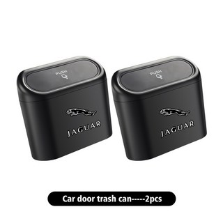 Jaguar 소형 자동차 쓰레기통 뚜껑 누출 방지 미니 액세서리 XF XJ XE XK S 형 F X F-Pace I-Pace E-Pace, black-2PCS