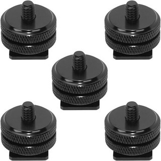 SIOTI 카메라 핫슈 어댑터 마운트 플래시 슈 마운트핫슈 1/4인치, 5 Pieces Pack_Hot Shoe to 1/4", 1개