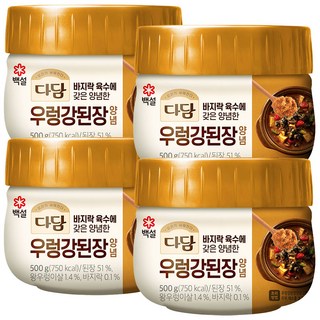 cj제일제당(주) 다담 우렁강된장양념, 500g, 4개