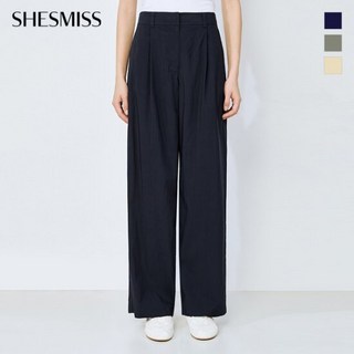 쉬즈미스 백 플랩 원턱 와이드 팬츠_SWWSLO22200 1734187