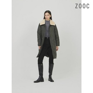 ZOOC [ZOOC] 디테쳐블 양털카라 퀼팅 구스 패딩 KA_V244PSG943
