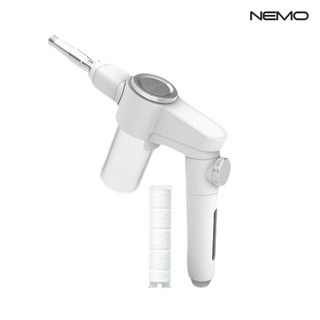 니모 카트리나 고압 버블세척건 1개 + 필터1p + 호스커넥터1개, 화이트, 1세트
