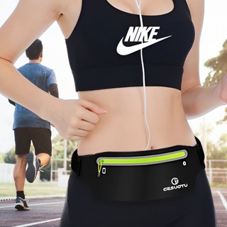 큐트빈 초경량 마라톤 힙색, 1개, 블랙