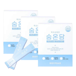바디피스 목편한 숨온담 배도라지스틱, 2g 30포, 60g, 3박스